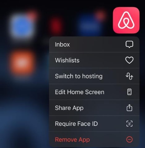 Click Remove App