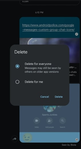 Delete for Everyone