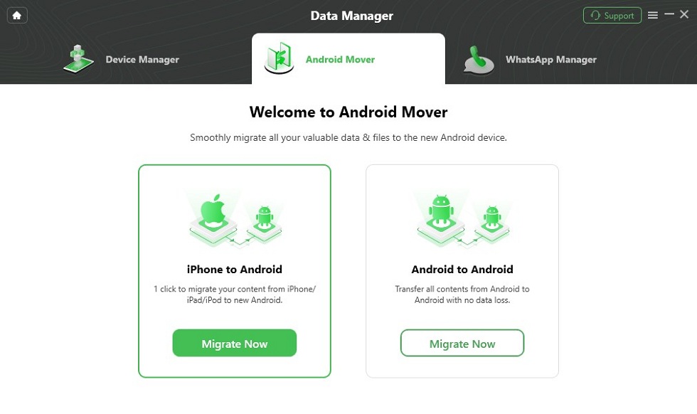 Choose iPhone to Android