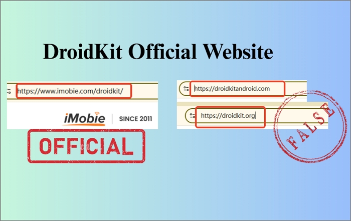 DroidKit Official Website VS Fake Website