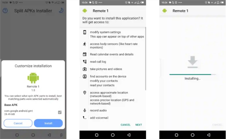 Instalar Remote Gsmedge APK no Telefone