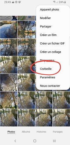 Récupérer les photos Samsung