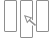 Line drawing of door with arrow