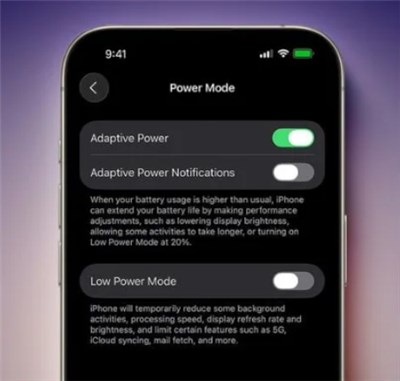 Usando o Modo de Energia Adaptável
