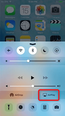 Activation d’AirPlay sur iPhone