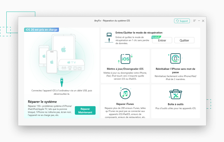 Capture décran du site Web avec les éléments
