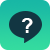 Green background with question mark in speech bubble