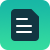 Blue and green document icon