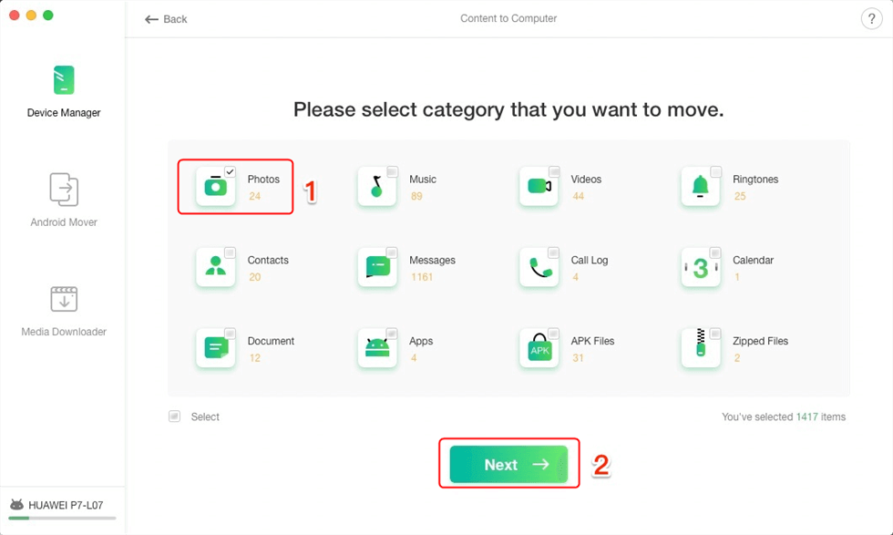 Select Photos Category