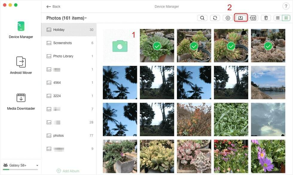 Select Photos to Transfer to PC
