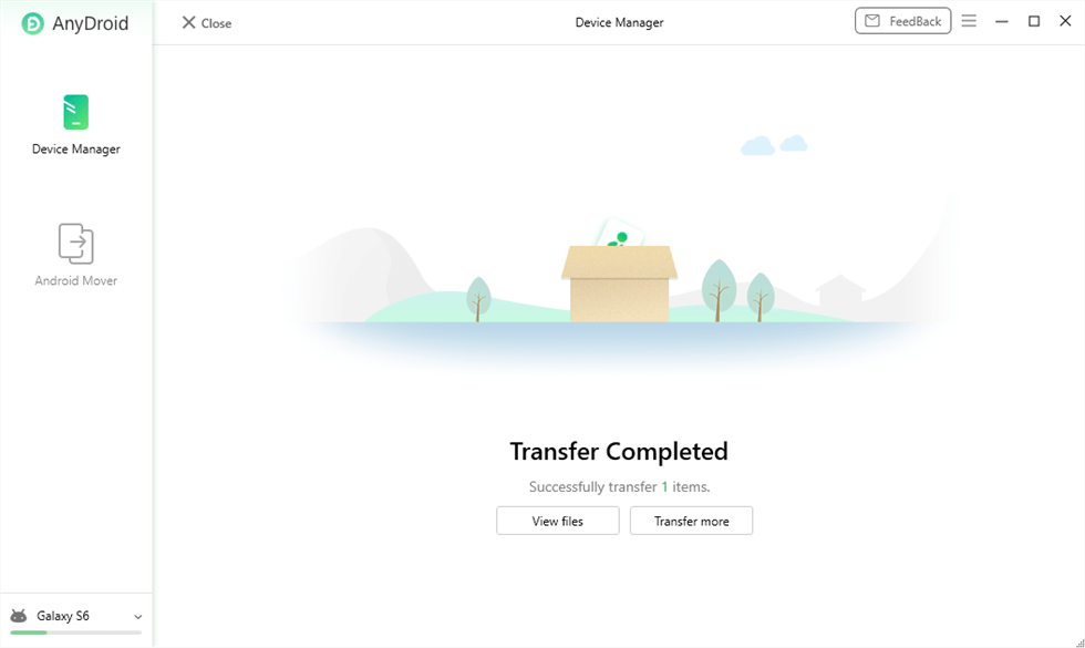 Data Transfer Completed