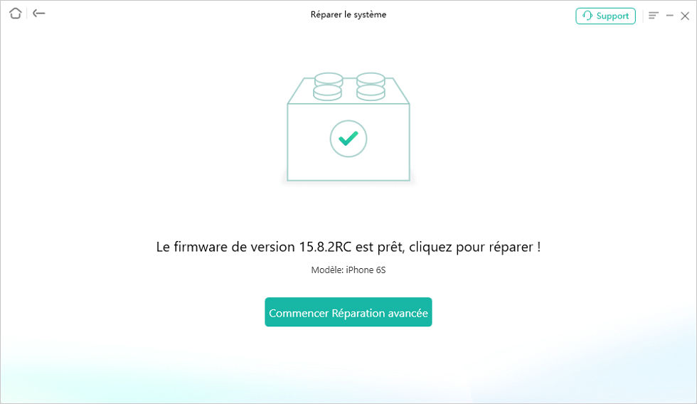 AnyFix - Commencer la réparation avancée