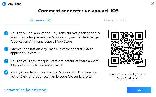Connexion via WiFi