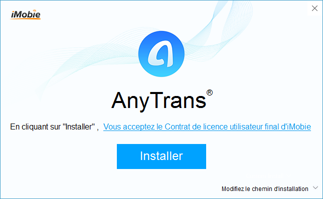 Site Web avec AnyTrans installé