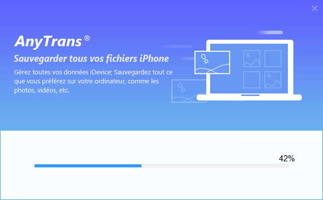 Écran dordinateur avec texte AnyTrans