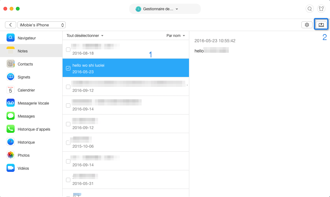 Téléphone avec notifications