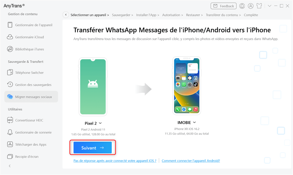Cliquez sur Suivant