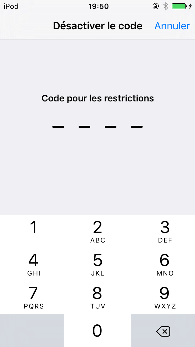 Téléphone avec numéro
