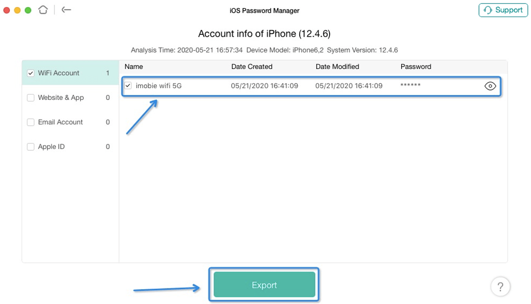 Cell phone with settings
