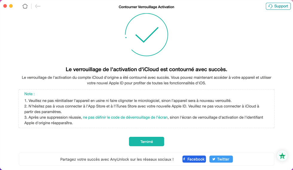 Contourner iCloud avec succès