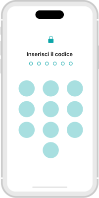 telefono con licona di blocco