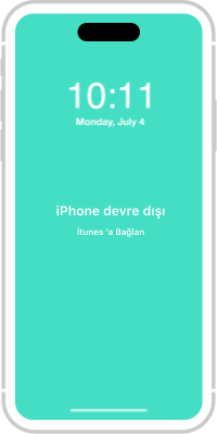 iPhone Devredis metni ile iPhone