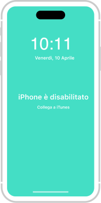 iPhone con testo 10 11