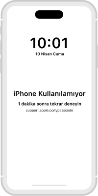 Telefon numarasını gösteren iPhone ekranı