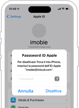 iPhone con lapplicazione iMobie