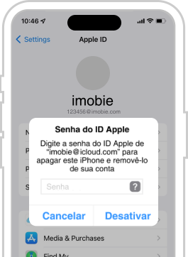 iPhone com aplicativo iMobie
