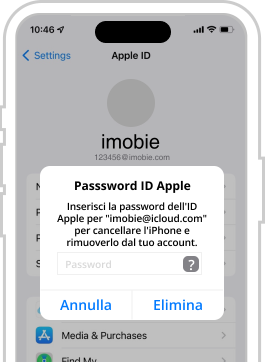 iPhone con lapplicazione iMobie