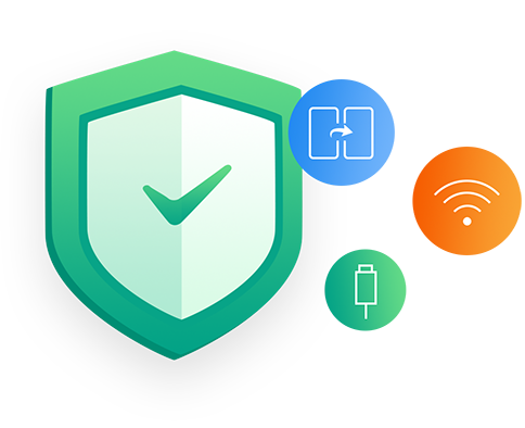 Green shield with check mark