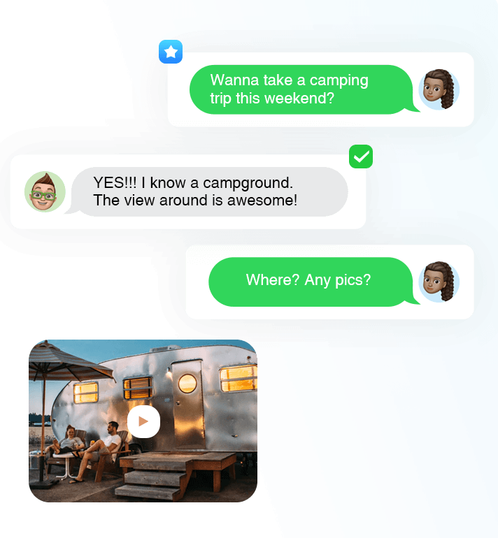 Group sitting on couch