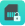 Lock on blue background
