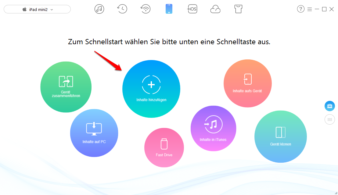 AVI auf iPad - Schritt 1