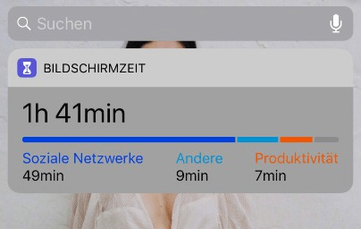 Bildschirmzeit deaktivieren mit Widget
