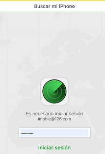 Iniciar sesión en Buscar mi iPhone