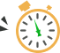 Uhr mit grünem Pfeil