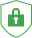 Cadenas vert sur noir