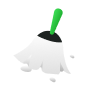Oiseau vert blanc avec bec vert