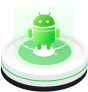 Image de téléphone Android verte
