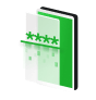 Green book with green cover