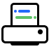 Green and blue rectangle on black