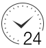 Uhr mit sich wiederholenden Zahlen