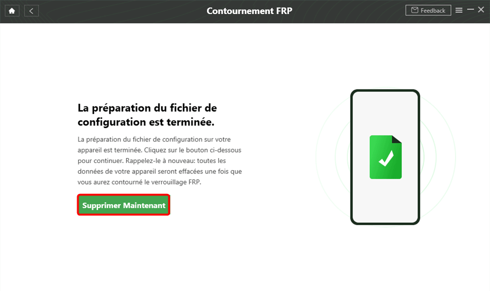 Supprimer Maintenant