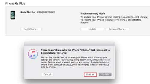 تجاوز كلمة مرور iPhone أو iPad عبر وضع الاسترداد - الخطوة الرابعة