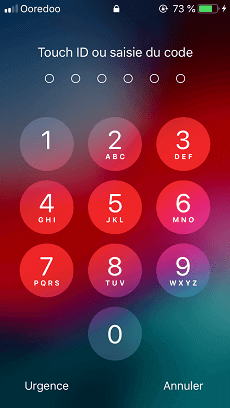 Code verrouillage iPhone