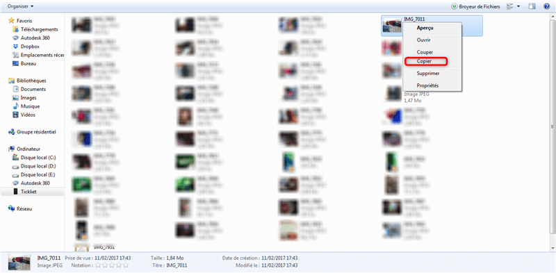 Mettre les photos iPhone sur PC