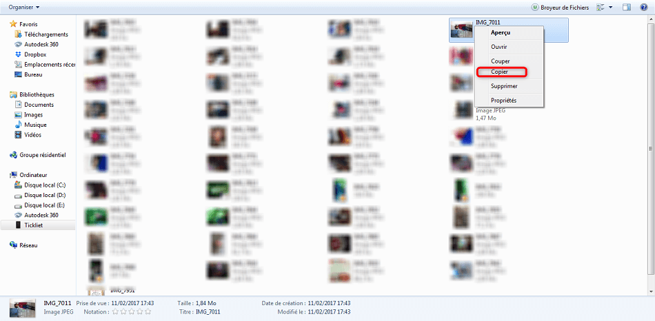 Sauvegarde des photos iPhone sur PC