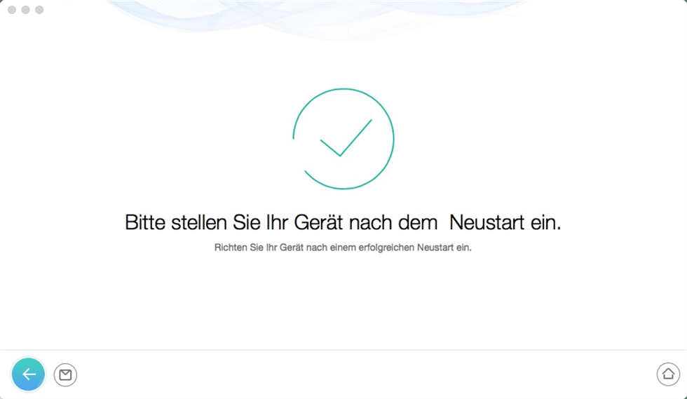 Das iPhone erfolgreich entsperrt